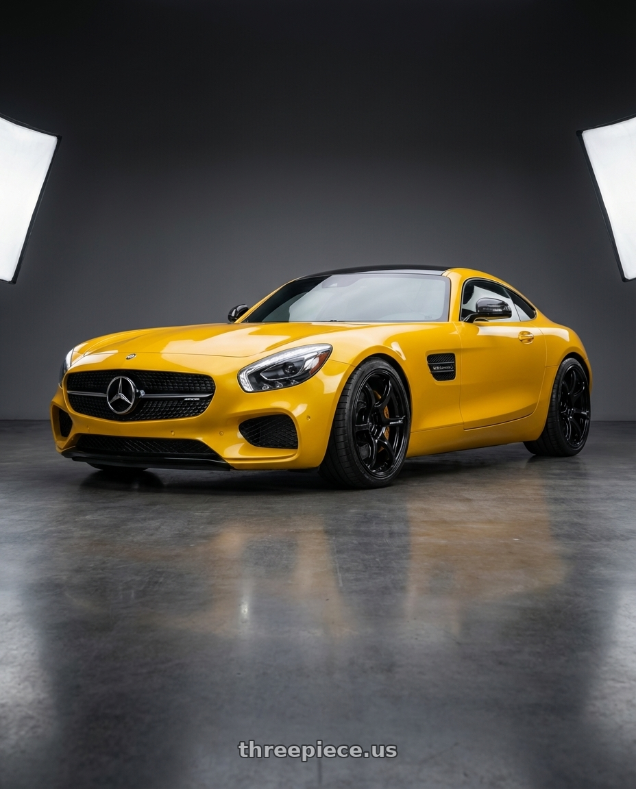 2019 Mercedes-Benz AMG GT with Advan RGIII 5x112 19x8.5+45 Gloss Black wheels