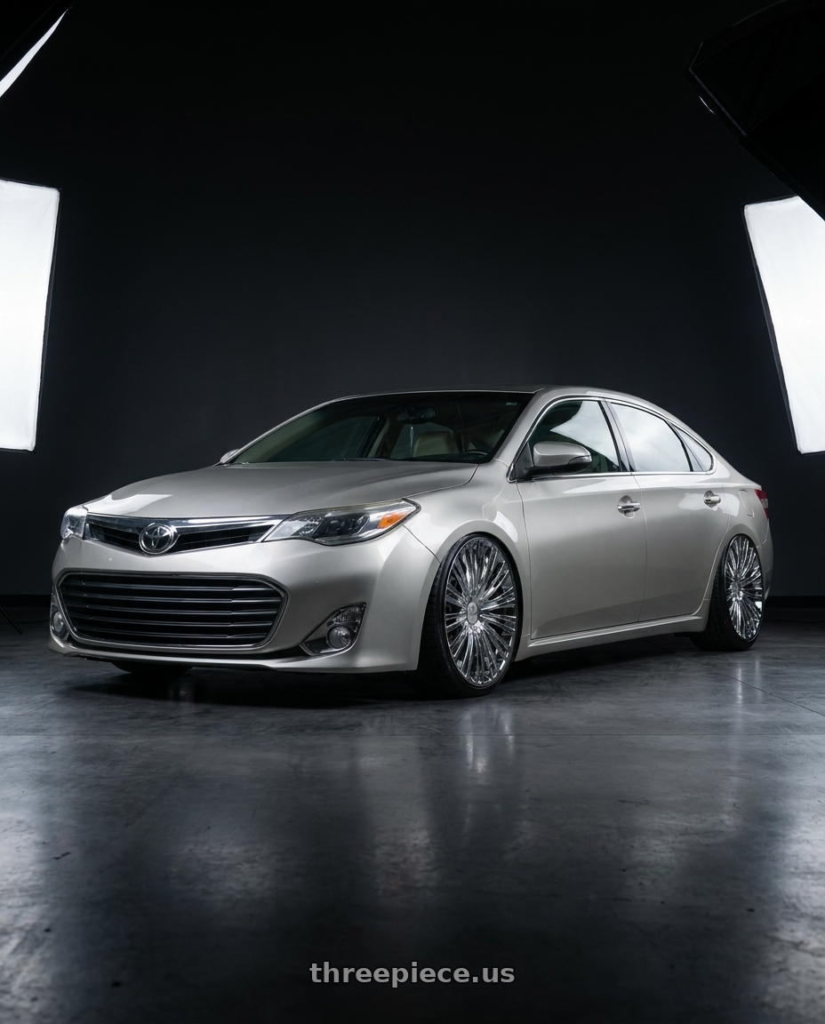 2013 toyota avalon with Cavallo CLV-48 5x114.3/5x120 20x8.5 +35 Nano Chrome wheels