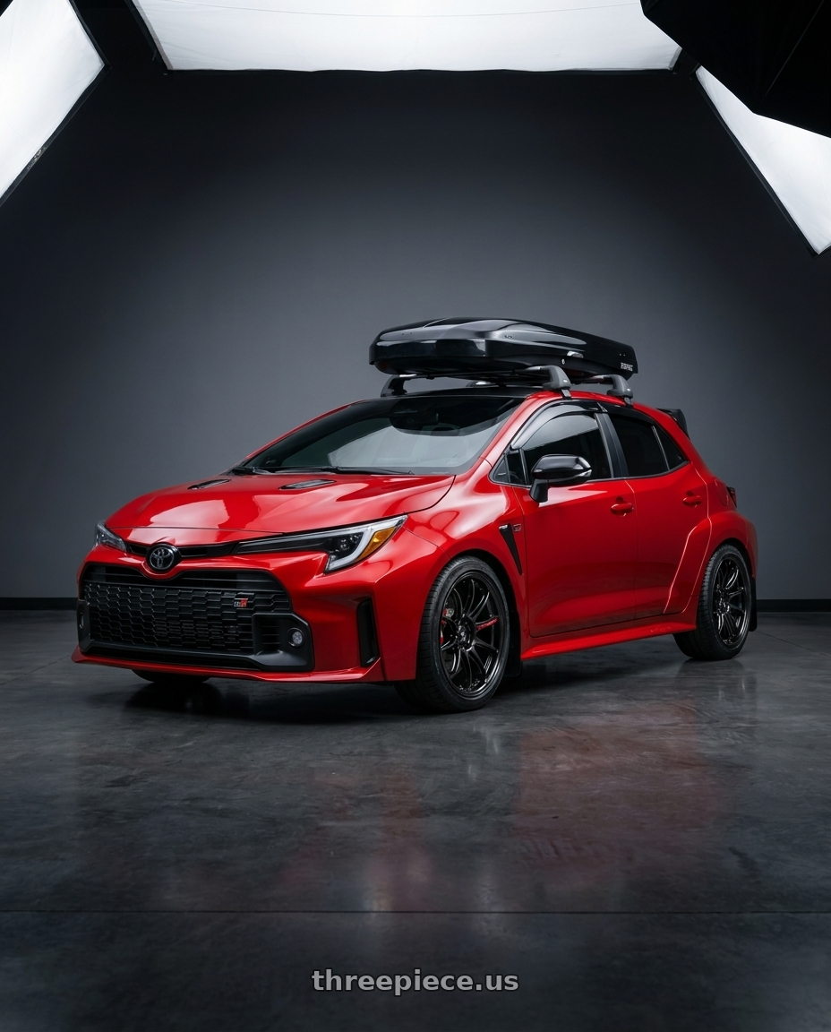 2026 Toyota GR Corola with Work Zr10 2P 5x114.3 20x8.5 +22 Glim Black wheels