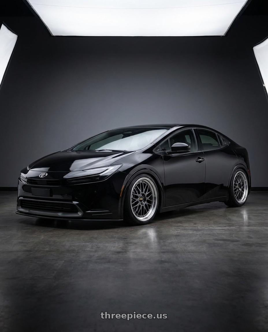2025 Toyota prius with BBS LM 5x114.3 17x7.5+38 Diamond Black wheels