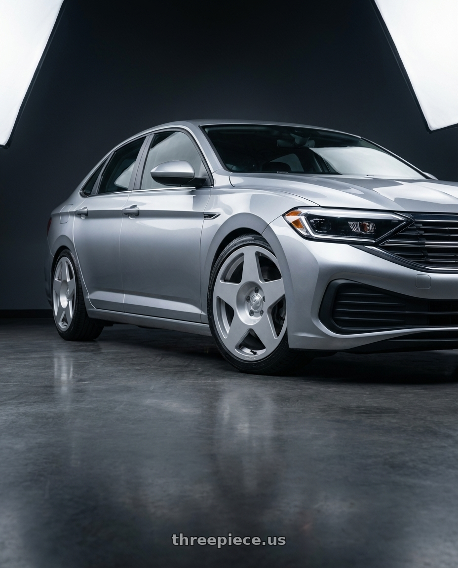 2024 Volkswagen Jetta  with fifteen52 Tarmac 5x112 18X8.5 +45 SPEED SILVER (GLOSS SILVER) wheels