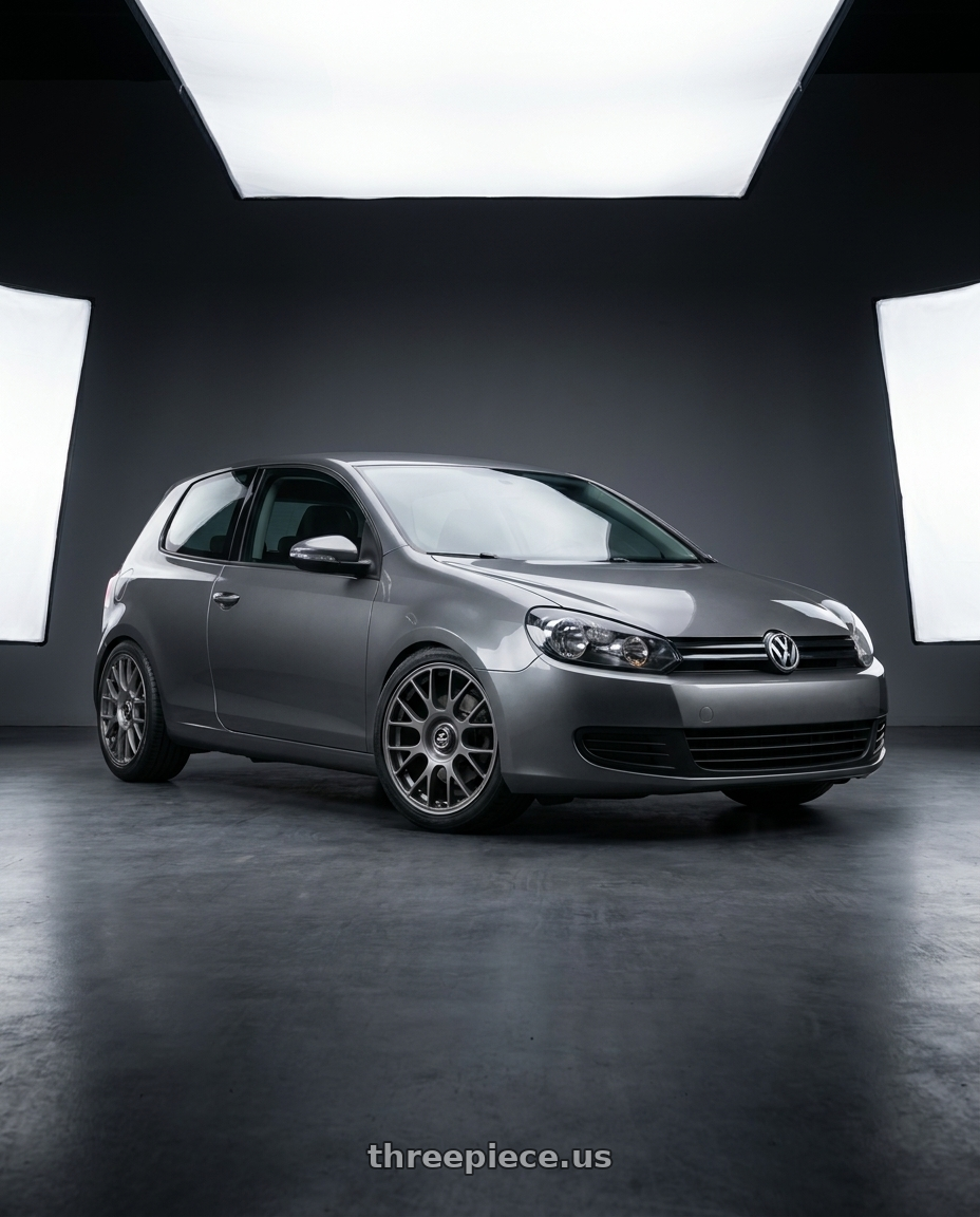 2013 Volkswagen GTI MK6 with fifteen52 APEX 5x112 / 5x120 18x8.5 +35 FROSTED GRAPHITE (SATIN GREY) wheels