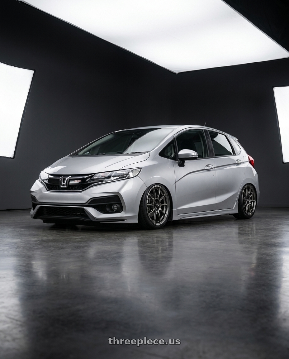 2022 Honda jazz rs silver with WedsSport TC105X 5x114.3 17x8.0+42 EJ Titan Face: F wheels