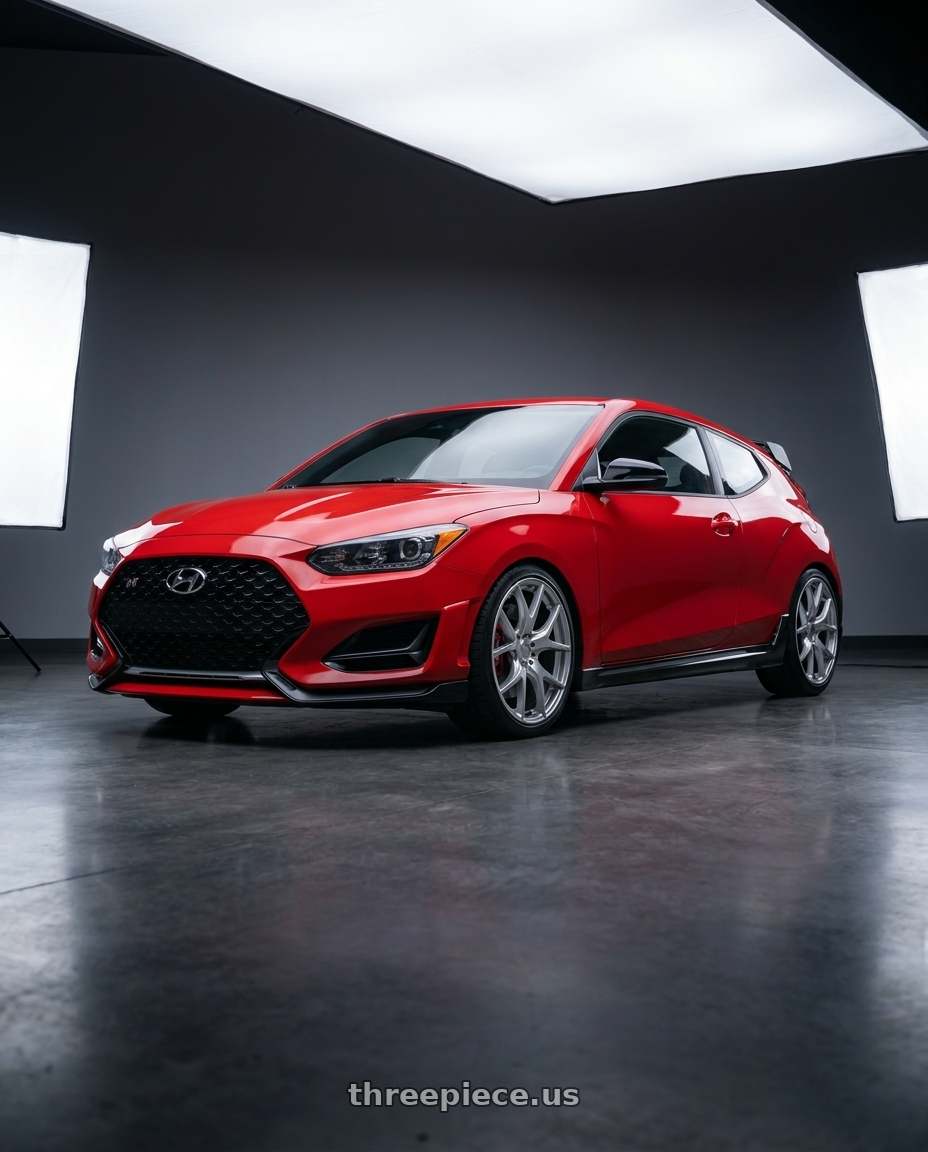 2022 Hyundai Veloster N with Ssr Gtv03 5x114.3 19x8.5+38  GLARE SILVER wheels