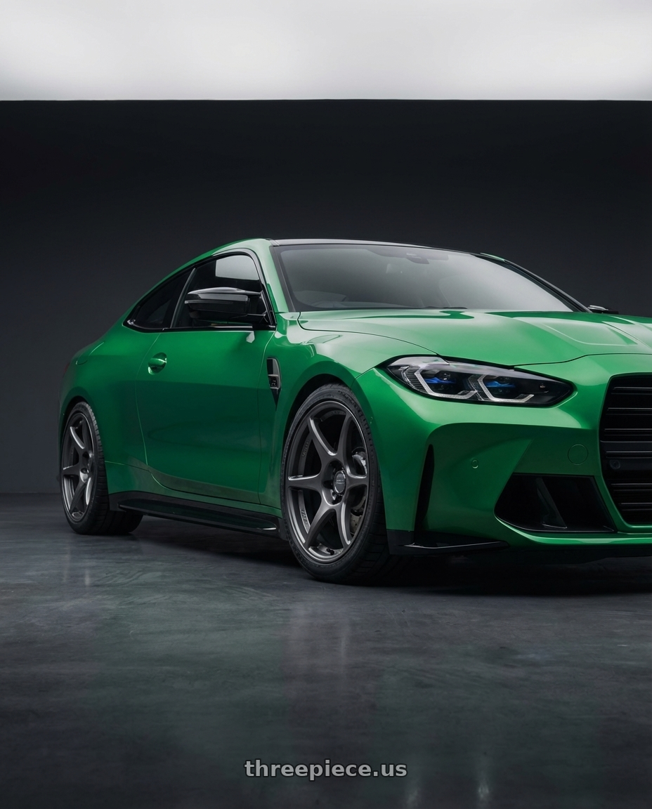 2024 BMW M4 G82 with Kansei K11G Tandem 5X112 19x9.5 22 Gunmetal wheels