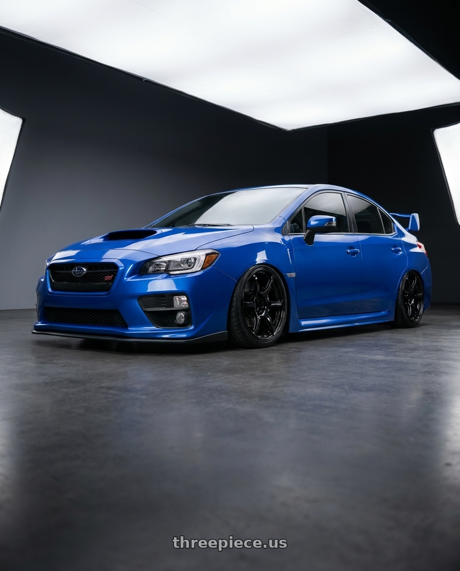 2013 Subaru WRX STI with Advan RGIII 5x114.3 18x8.5+31 Gloss Black wheels