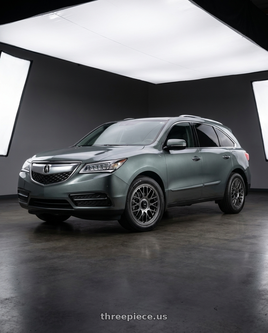 2014 Acura mdx with Konig MRK1 5X114.3 19x8.5+43 Hyper Carbon - Gloss Black Gear Cap/Logo/Cover Plate wheels