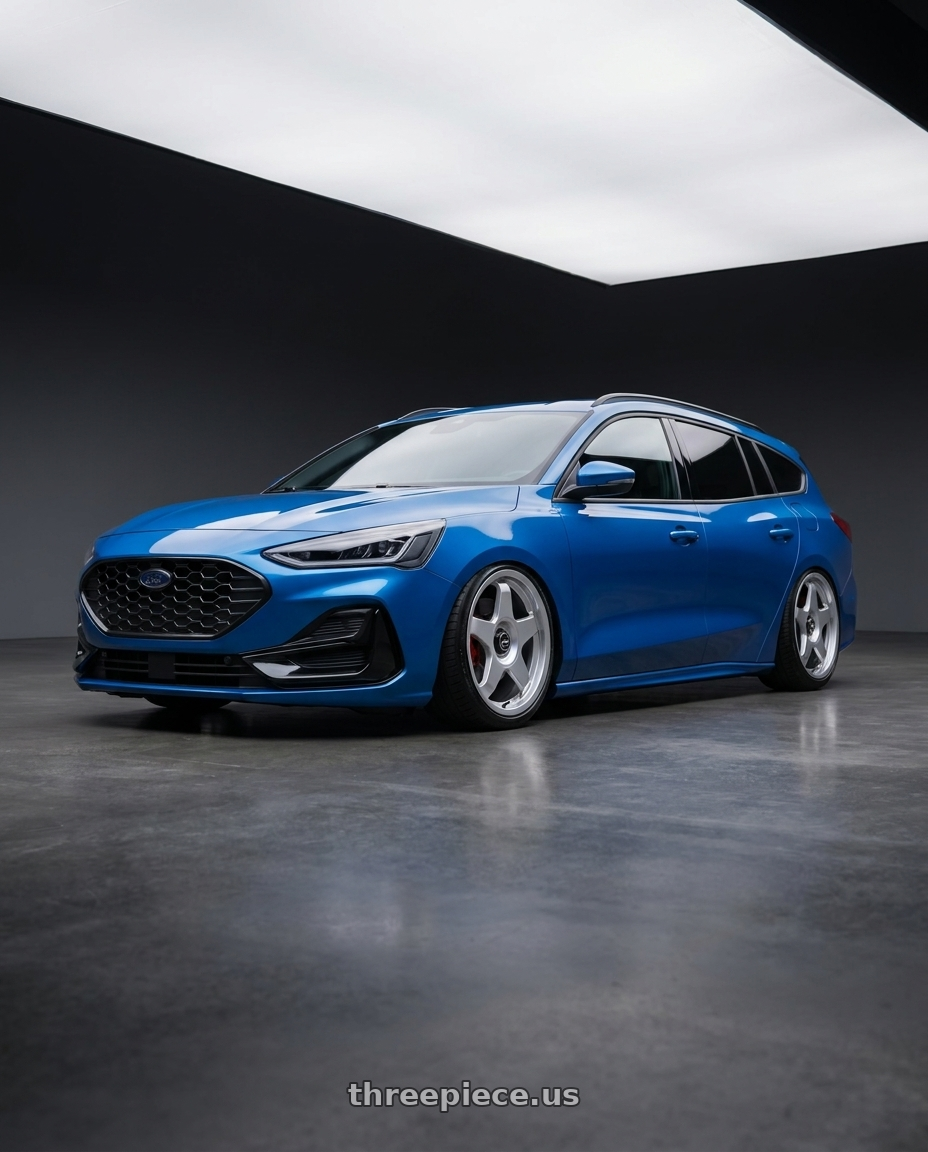 2024 ford focus wagon with fifteen52 CHICANE 5x114.3 / 5x120 19x8.5 +35 SPEED SILVER (GLOSS SILVER) wheels
