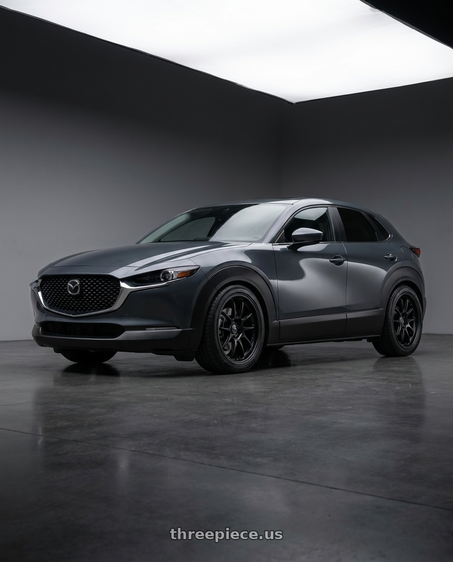 2026 Mazda cx30 with Enkei PF01EVO 5x114.3 18x9.5+0 Matte Black wheels