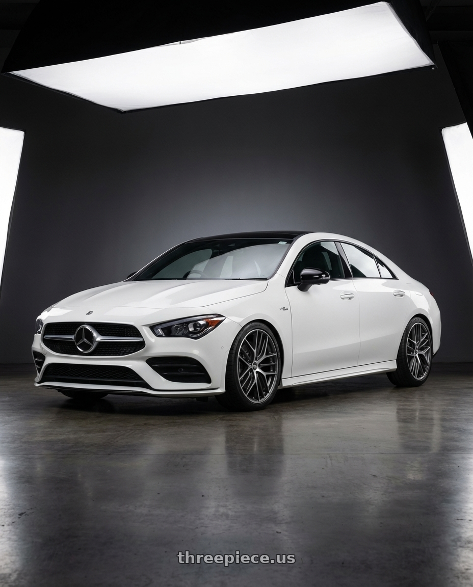 2023 Mercedes-Benz CLA C118 with BBS CC-R 5x112 19x8.0+44 Graphite w/ Diamond Cut Face wheels