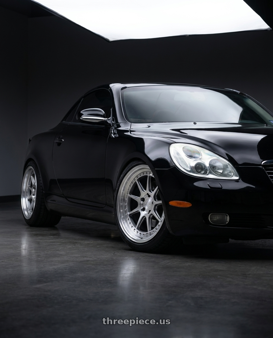 2005 lexus sc430 with Aodhan DS-X 5x114.3 18x9.5 +30 Silver w/Machined Face wheels