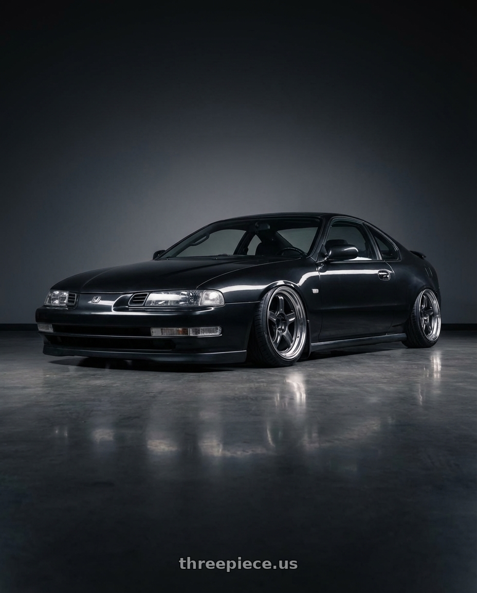 1993 Honda Prelude 4  with Volk Racing 21C 5x114.3 18X8.5+35  Dark Gunmetal wheels