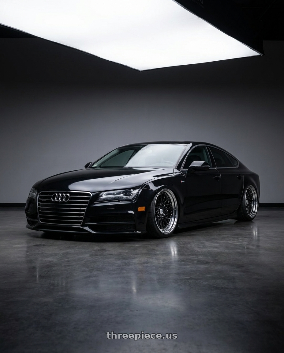 2012 audi A7 with Work Gran Seeker Ccx 5x112 20x9.5+25 A Disk Black wheels