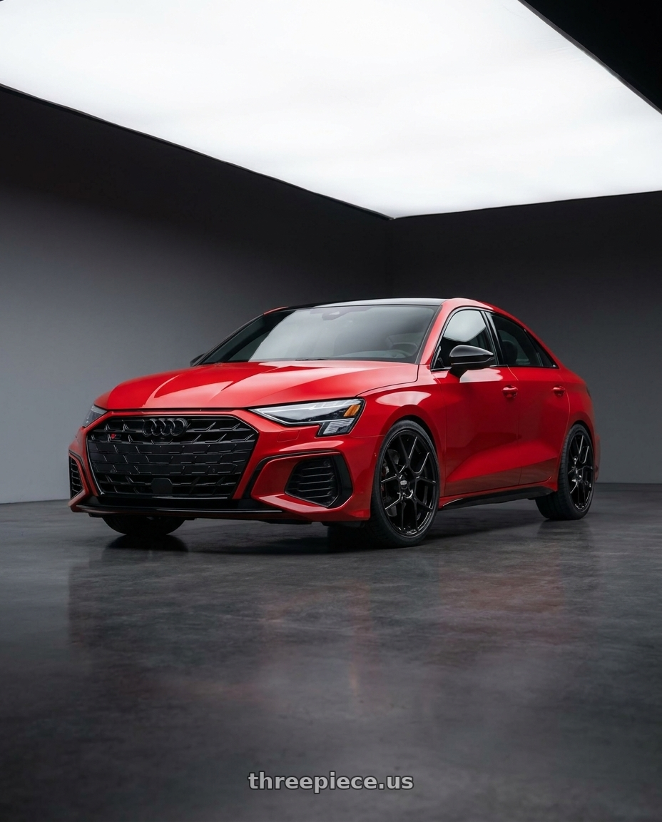 2025 Audi S3 with BBS XR 5x112 18x8.0+44 Gloss Black wheels