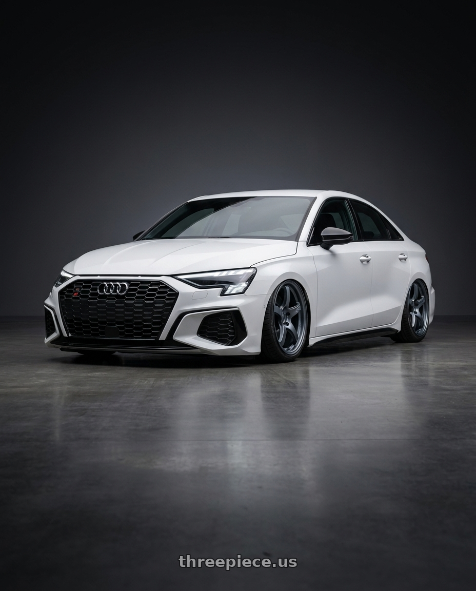 2024 Audi S3 8Y with Gram Lights 57CR 5x112 19x9.5+45 Gunblue II wheels