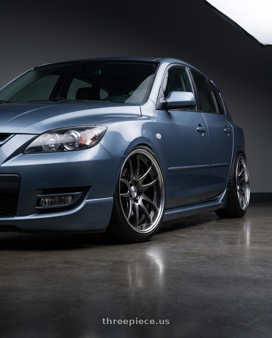 2007 mazda mazdaspeed3 with Work Emotion CR2P wheels