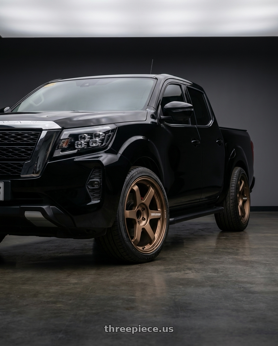 2022 Nissan Navara with Volk Racing TE37 Ultra Large PCD 6x139.7 20x8.5+45 Bronze wheels