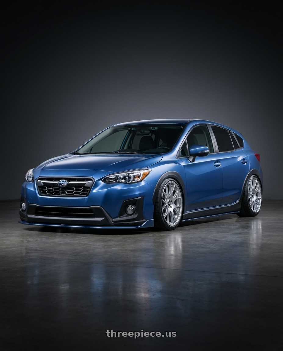 2019 Subaru xv gt edition with BBS CH-R 5x114.3 19x8 +38 Brilliant Silver Polished Rim Protector wheels