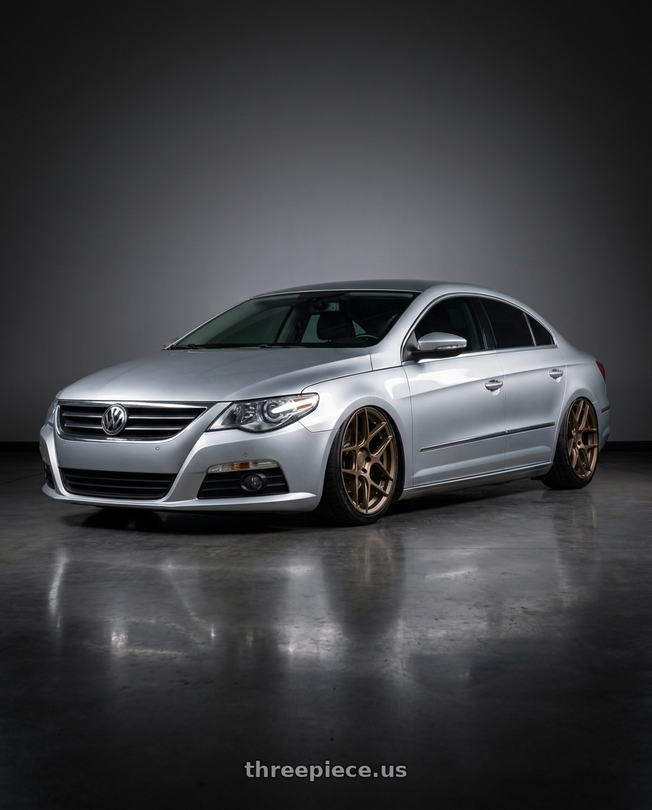 2015 Volkswagen CC with Aodhan AFF2 5x112 19x9.5+35 Matte Bronze wheels