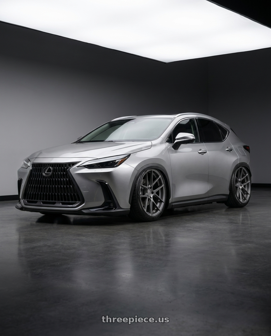 2025 Lexus Nx with Avant Garde Wheels M510 5X130 19x11 +52 Dolphin Grey wheels