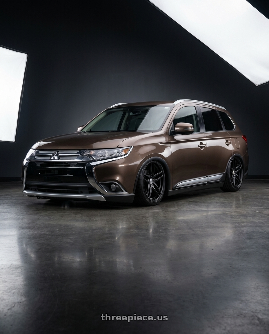 2017 Mitsubishi outlander with Work Gnosis Fmb02 5x114.3 19x8.5+43  Black Anodized wheels