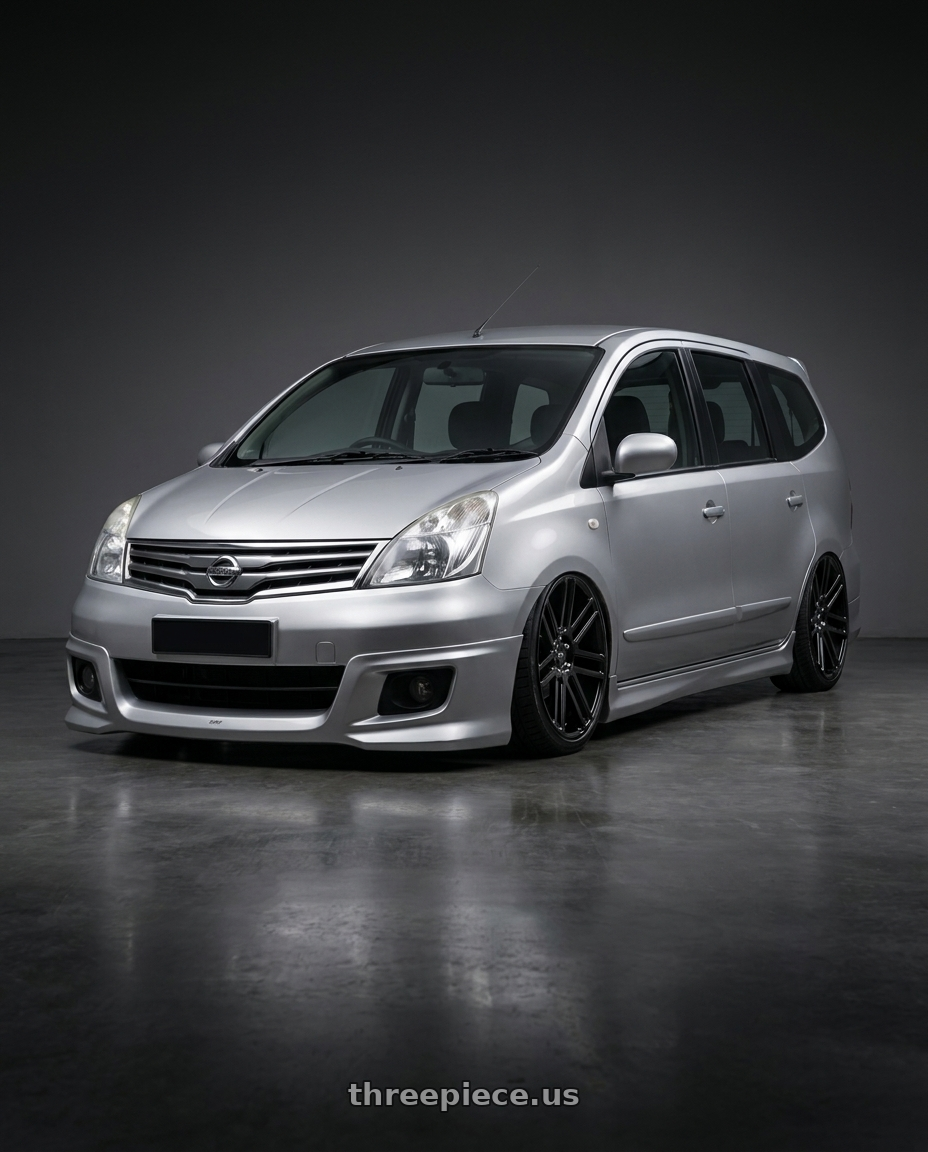 2010 Nissan grand livina 18 impul with Niche 1PC M097 ELAN 6X139.7 24X10 +30 GLOSS BLACK wheels