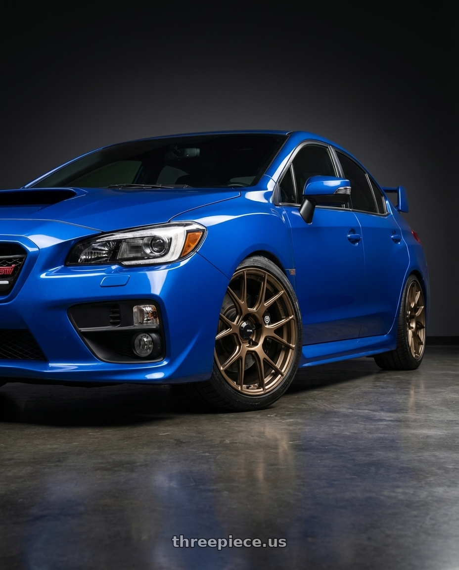 2018 Subaru WRX STI with Konig Ampliform 5x114.3 18x9.5+25 Gloss Bronze wheels