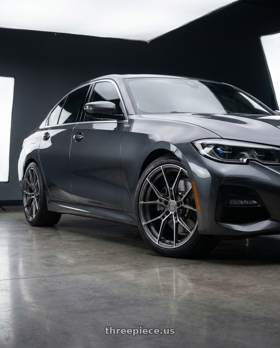 2021 bmw 330i xdrive with E5 Wheels Daytona 5x120.65 20x11+73 TIU wheels
