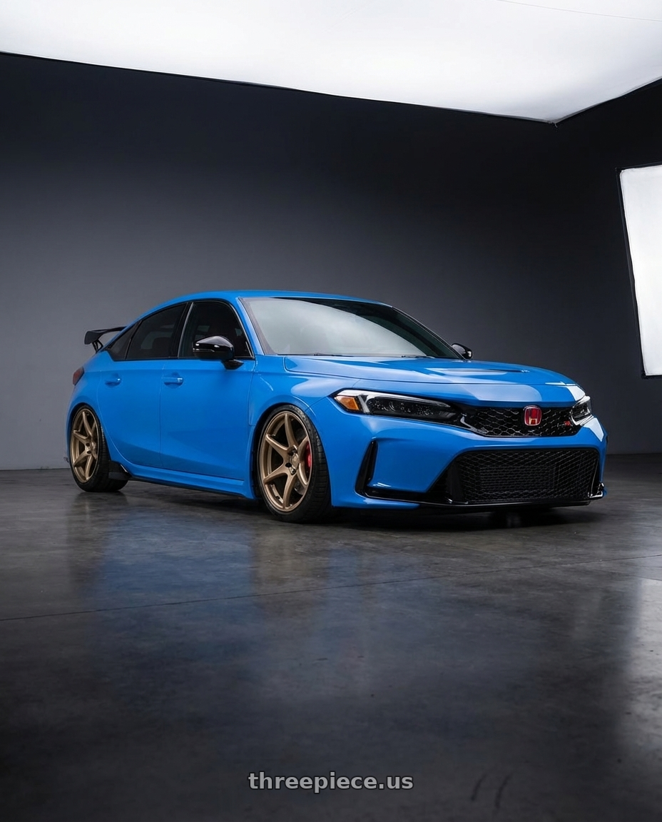 2024 Honda Civic Type R with Kansei K11B Tandem 5X120 19x9.5 22 Bronze wheels