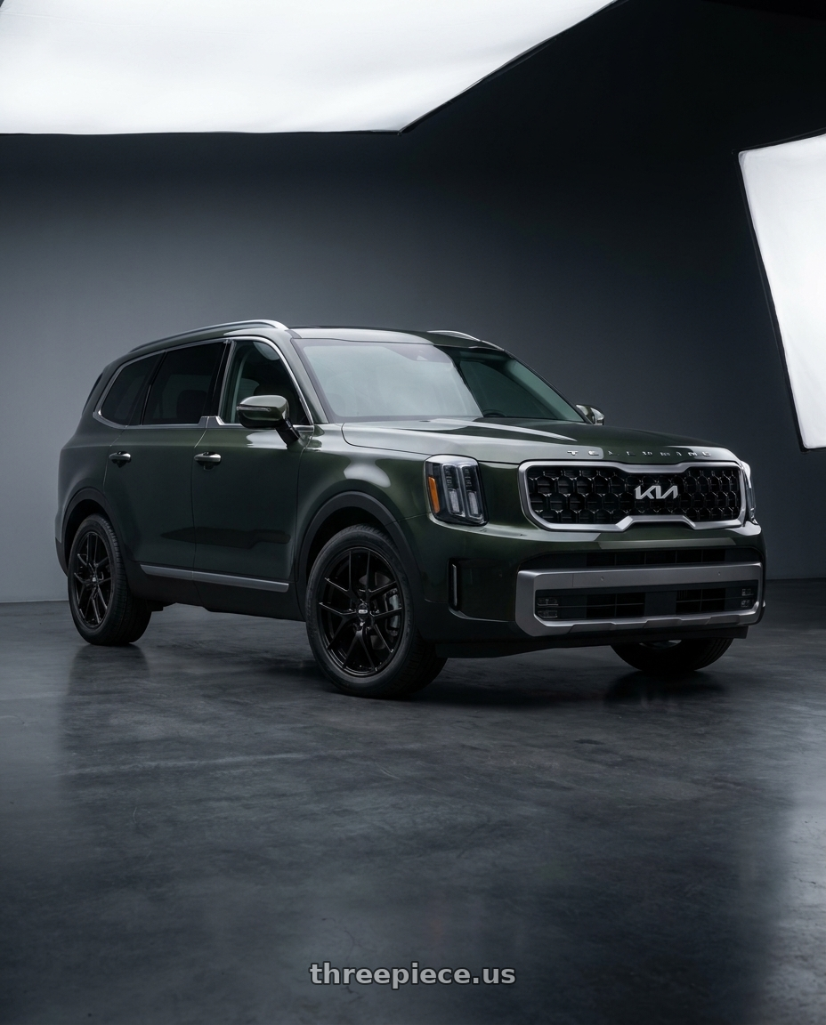 2024 Kia Telluride with BBS XR 5x114.3 18x8.0+40 Gloss Black wheels