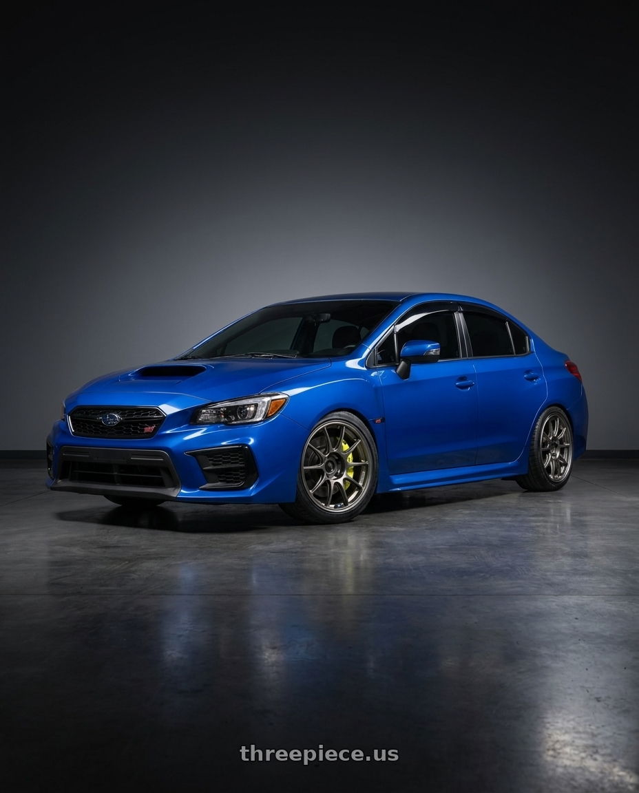 2021 Subaru STI with WedsSport TC105X 5x114.3 18x9.5+35 EJ Titan Face: R wheels