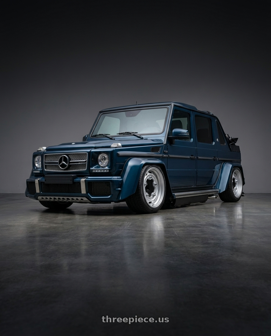 2017 Mercedes maybach g650 landaulet with Mobelwagen MW520S Interceptor 5X205 15x4.5 34 Silver wheels