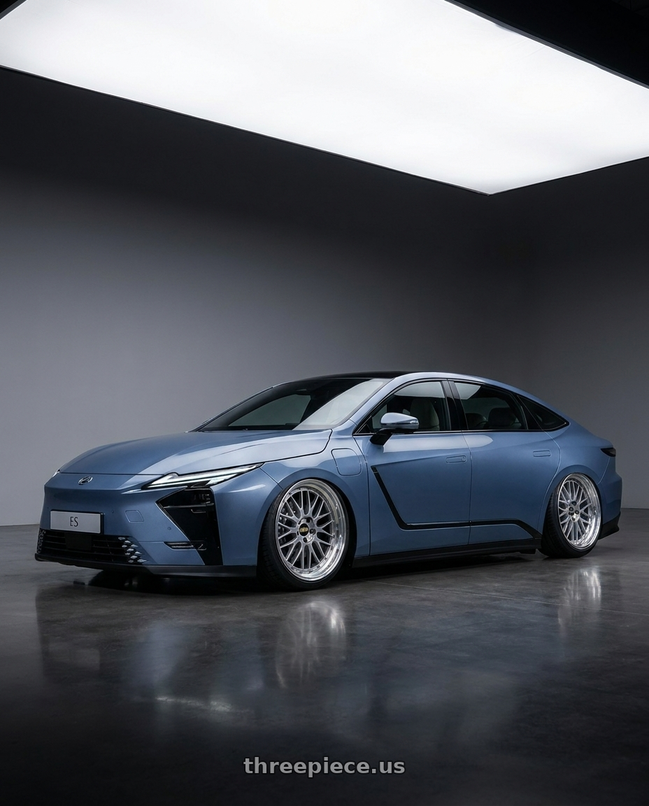 2026 Lexus ES with BBS LM 5x114.3 20x10.0+38 Diamond Silver wheels