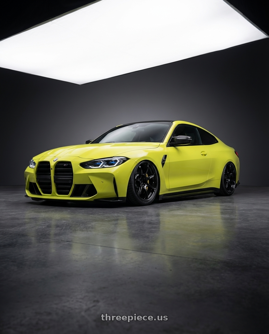 2024 BMW M4 G82 with Advan RGIII 5x112 19x8.5+45 Gloss Black wheels