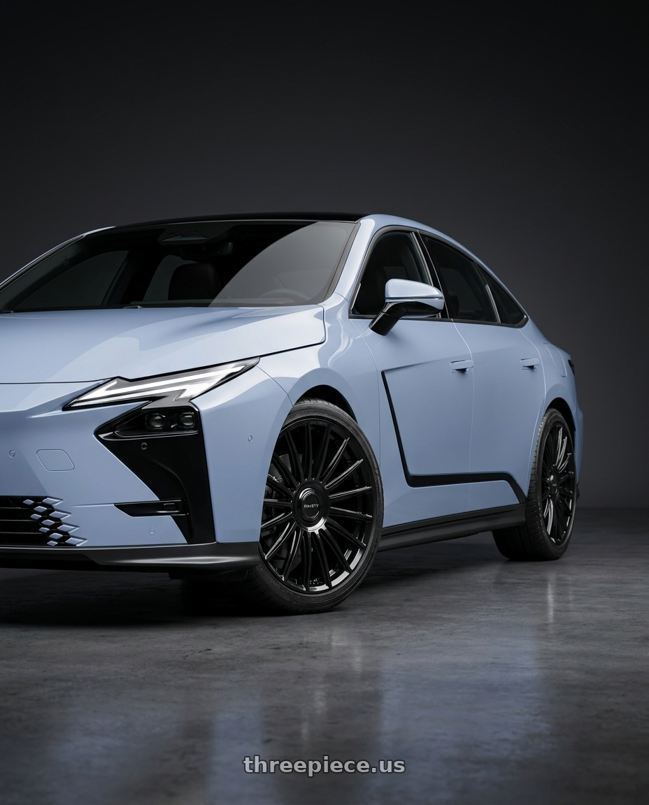2026 Lexus ES300H with RAVETTI M18 5X100/5X114.3 17x7.5 +38 GLOSS BLACK wheels