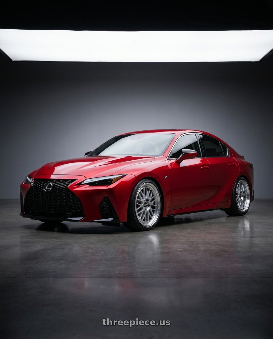 2023 Lexus IS500 with BBS LM 5x114.3 19x8.5+43 Diamond Silver wheels