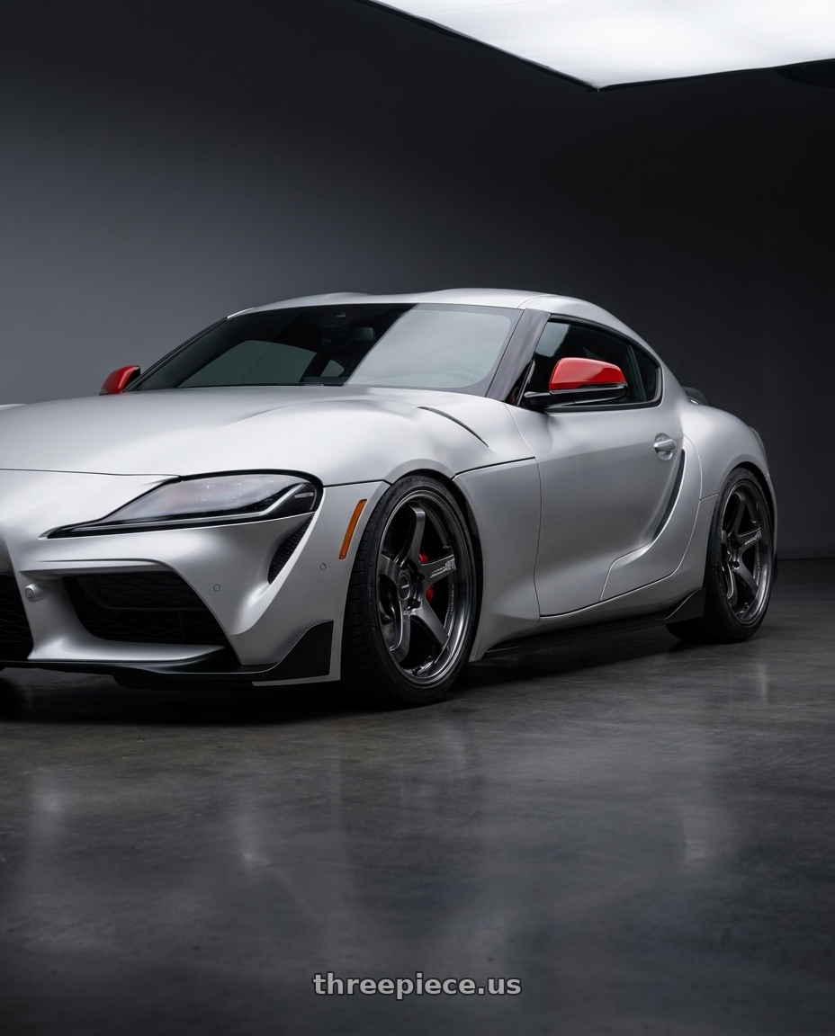 2026 toyota GR supra final with Advan Racing GT BEYOND 5x112 19x11.0 +35 RACING TITANIUM BLACK wheels