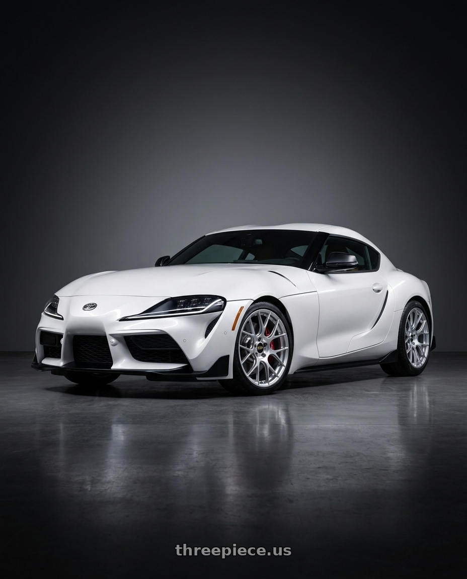 2022 TOYOTA GR SUPRA with BBS RE-V7 5x112 19x9.5 +25 Diamond Silver wheels