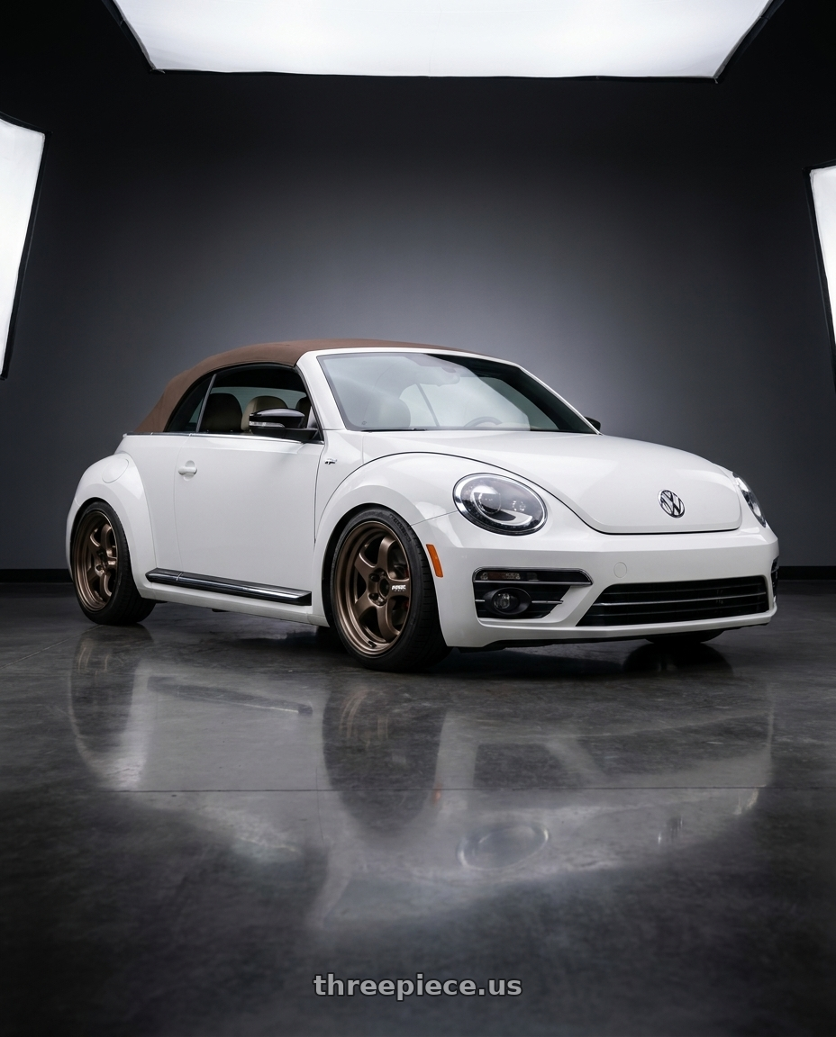 2015 Volkswagen Beetle r line with Work Meister S1R 4x100 16x6.5+0 A Disk Ashdot Titanium wheels