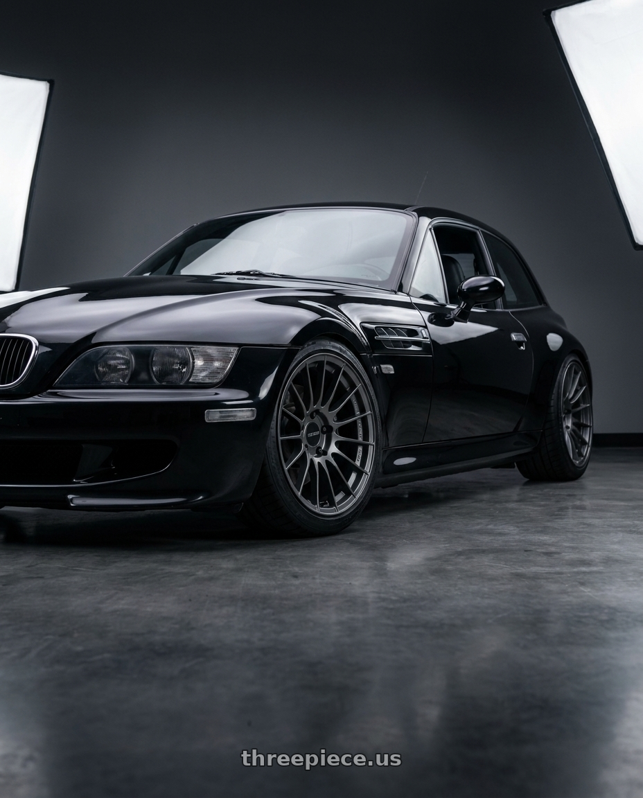 1999 bmw z3 m coupe with Enkei RS05-RR 5x108 18x9.5+43 Matte Gunmetal wheels