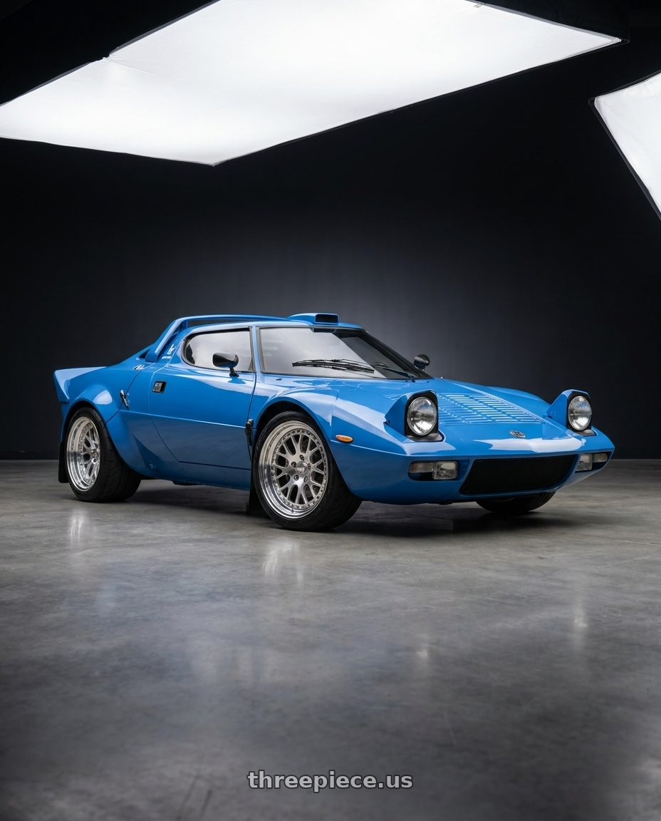 1974 Lancia Stratos with CCW CZ14 5x108 16x7 +12 Polished wheels
