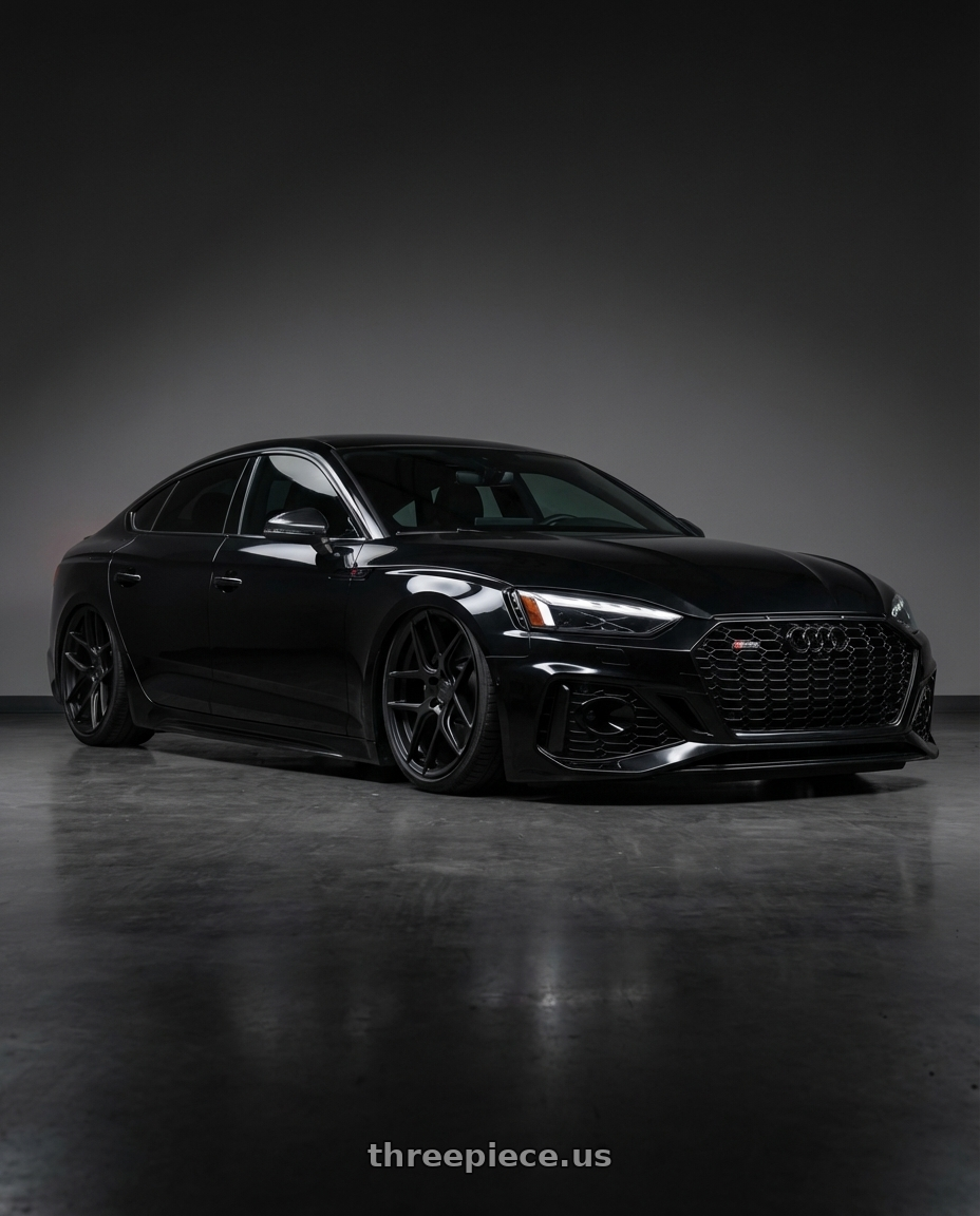 2022 Audi RS5 with Aodhan AFF2 5x112 20x9+30 Matte Black wheels