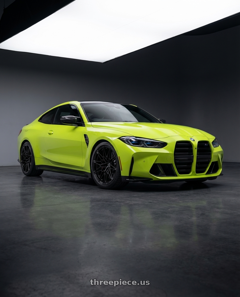 2024 BMW M4 G82 with Avant Garde Wheels M520R 5X112 19x9.5 +40 Gloss Black wheels