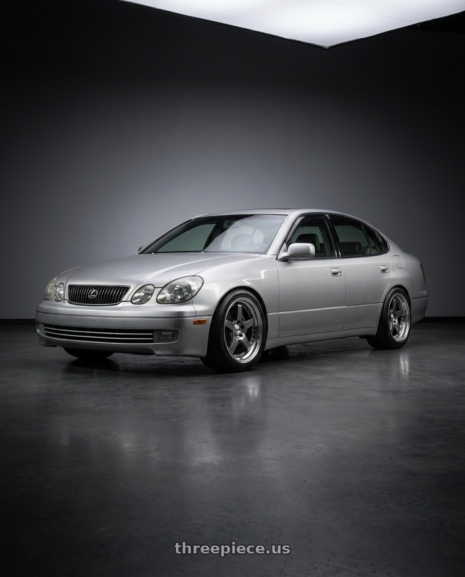 2001 Lexus gs300 with SSR Professor SP4 5x114.3 18X9.5 35 MD Disk Titan Silver wheels