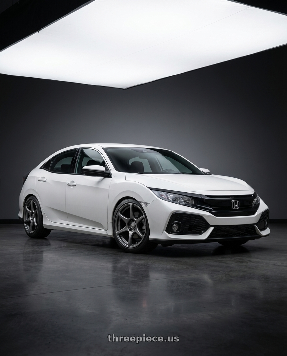 2019 Honda Civic with Kansei K11G Tandem 5x114.3 18x9 12 Gunmetal wheels