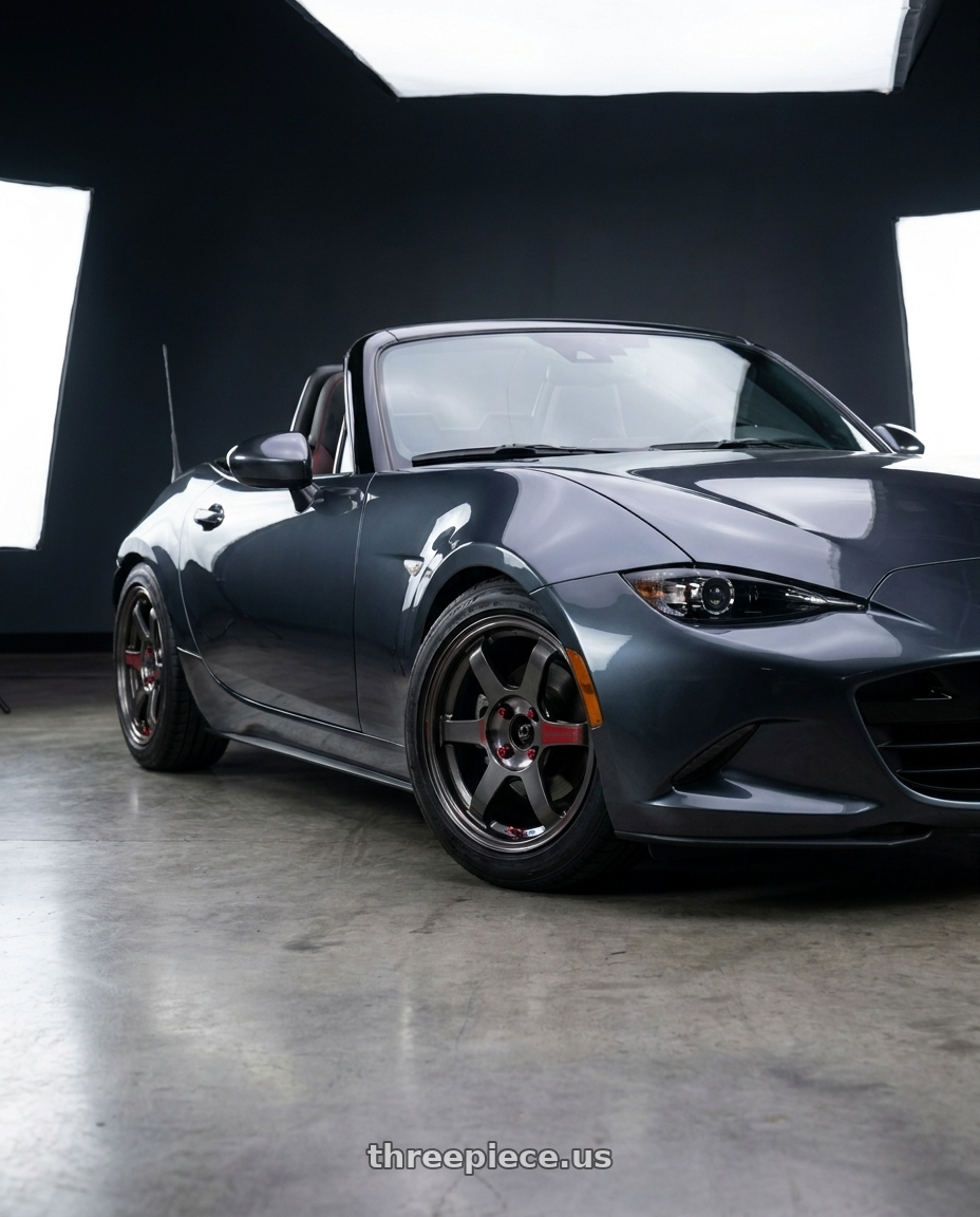 2021 Mazda Mx5  with Volk Racing TE37 Sonic SL 4x100 15x6.0+41 wheels