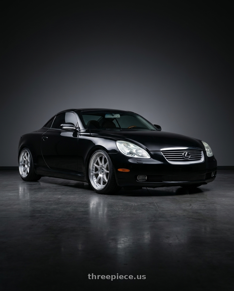 2005 lexus sc430 with ESR Wheels CS SERIES CS12 5x100 18x9.5 +22 Hyper Silver wheels