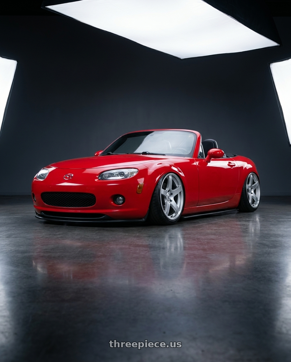 2012 Mazda MX-5 Miata NC with Ssr Gtv01 5x114.3 17x7+42  GLARE SILVER wheels