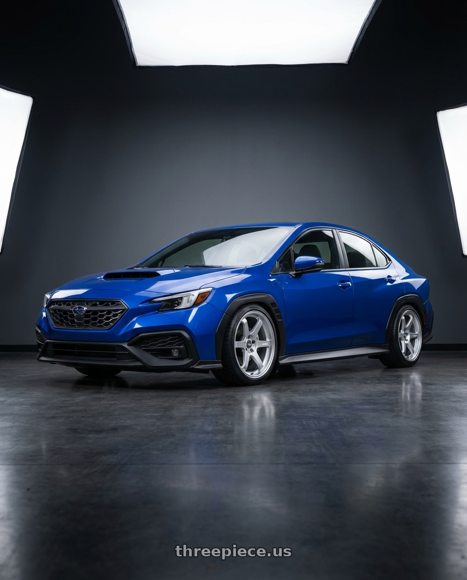 2024 Subaru WRX with ESR Wheels APEX SERIES AP6 5x114.3 18x8.5 +30 Hyper Silver wheels