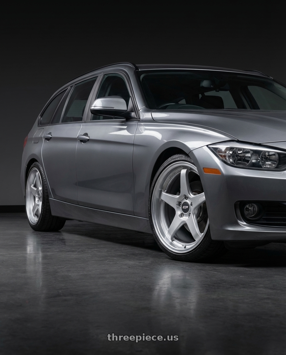 2016 BMW 3 Series F30 with ESR Wheels APEX SERIES AP5 5x120 19x8.5 +30 Hyper Silver wheels